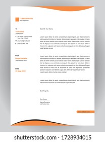 Professional Corporate And Creative Letterhead Design For Business.Print Ready Letterhead Template In A4 Size.