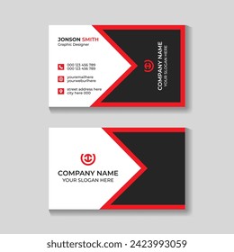 Professional corporate creative modern minimalist business card design template