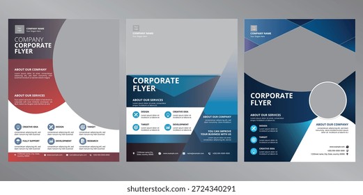Plantilla de Paquete de folleto corporativo de Profesional diseñada para marketing comercial, promociones de empresas y publicidad corporativa. Diseños limpios y modernos adecuados para empresas emergentes, agencias, eventos anuales y uso de marca profesional. Totalmente editable y listo para imprimir para proyectos comerciales versátiles.