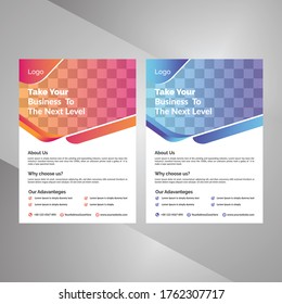 Plantilla de diseño de volante corporativo profesional