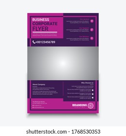 Professional corporate flyer design template. flyer design ideas. corporate business flyer 