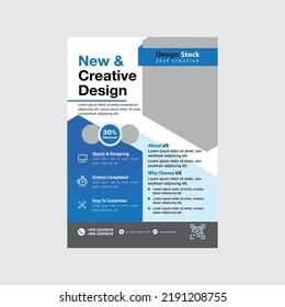 Designvorlage für professionelle Firmenflyer