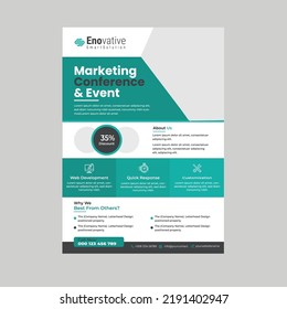 Plantilla de diseño de volante corporativo profesional