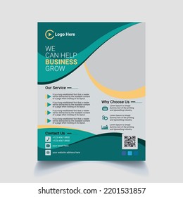 Professional corporate flyer design template