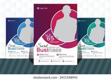 Professional corporate flyer design template