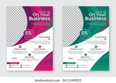 Professional corporate flyer design template