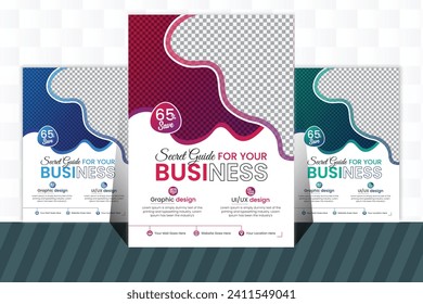 Professional corporate flyer design template