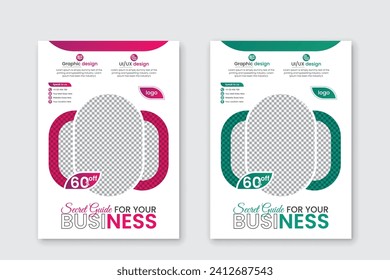Professional corporate flyer design template