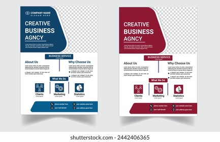 plantilla de diseño de volante corporativo profesional