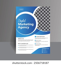 Professional Corporate Flyer Design Template, Vector And Business Template