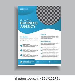 Professional Corporate Flyer Design Template, Vector And Business Template