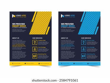 Professional Corporate Flyer Template | CMYK | US Letter | Print Ready | 0.125 Bleed

