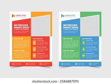 Professional Corporate Flyer Template | CMYK | US Letter | Print Ready | 0.125 Bleed

