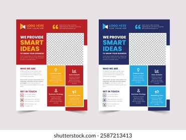 Professional Corporate Flyer Template | CMYK | US Letter | Print Ready | 0.125 Bleed