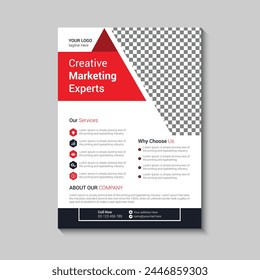 Professional corporate flyer template design
