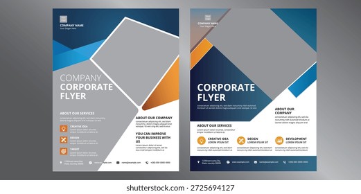 Plantilla de volantes corporativos de Profesional diseñada para la promoción de negocios, perfiles de empresas, startups y eventos corporativos. Diseño moderno y limpio con secciones bien estructuradas para titulares, Imágenes e información clave. Totalmente editable y adecuado para marketing, consultoría, finanzas, bienes raíces y uso de agencias en plataformas impresas y digitales.