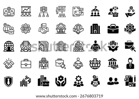 Professional Corporate Icon Vector Pack.Clean, Modern,Perfect for Business,Marketing Projects.