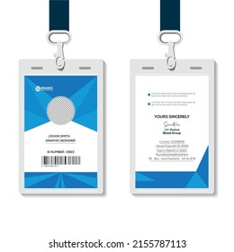 Professional Corporate Id Card Template Stock Vector (Royalty Free ...