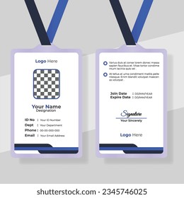 Professional and Corporate ID Card Template Design