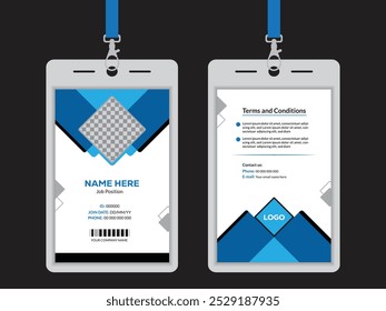 Professional corporate ID card template design