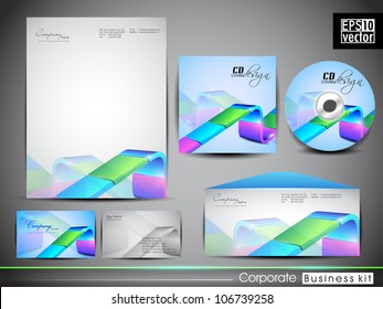Professional corporate identity kit or business kit for your business includes CD Cover, Business Card, Envelope and Letter Head Designs in EPS 10 format.