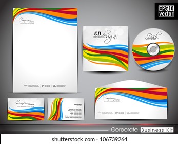 Professional corporate identity kit or business kit for your business includes CD Cover, Business Card, Envelope and Letter Head Designs in EPS 10 format.