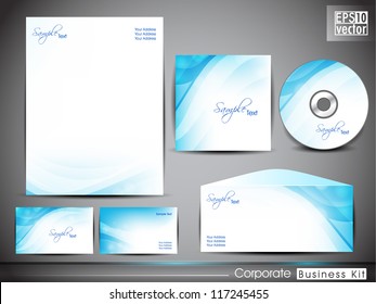 Professional corporate identity kit or business kit for your business includes CD Cover, Business Card, Envelope and Letter Head Designs. EPS 10.