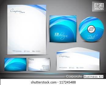 Professional corporate identity kit or business kit for your business includes CD Cover, Business Card, Envelope and Letter Head Designs. EPS 10.