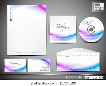 Professional corporate identity kit or business kit for your business includes CD Cover, Business Card, Envelope and Letter Head Designs. EPS 10.