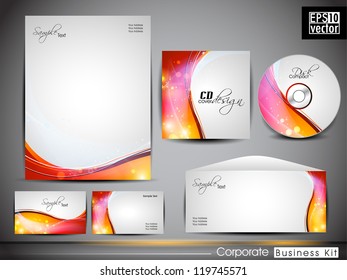 Professional corporate identity kit or business kit for your business includes CD Cover, Business Card, Envelope and Letter Head Designs in EPS 10 format.