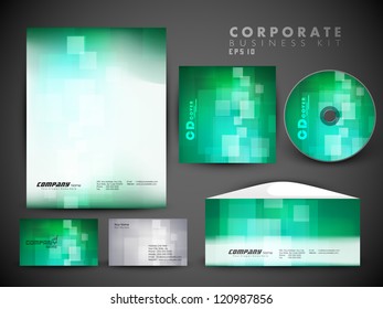 Professional corporate identity kit or business kit for your business includes CD Cover, Business Card, Envelope and Letter Head Designs in EPS 10 format.