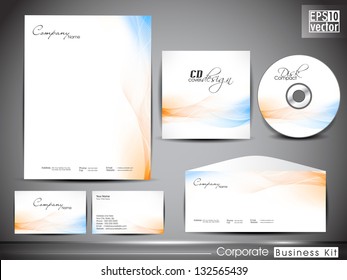 Professional corporate identity kit or business kit for your business includes CD Cover, Business Card, Envelope and Letter Head Designs. EPS 10.