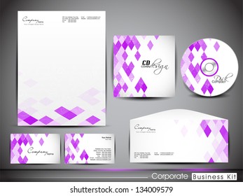 Professional corporate identity kit or business kit for your business includes CD Cover, Business Card, Envelope and Letter Head Designs. EPS 10.