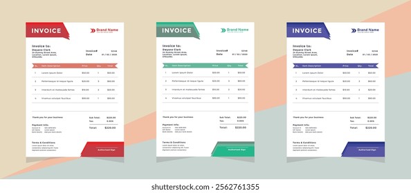 Professional Corporate Invoice Template 05