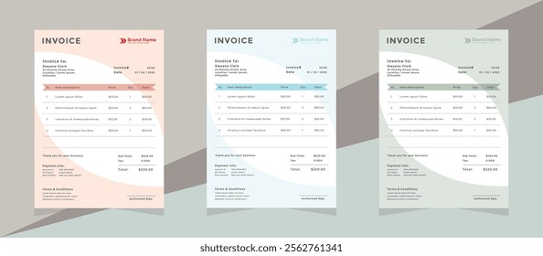 Professional Corporate Invoice Template 06