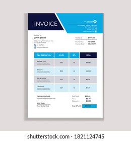 Professional & corporate Invoices Design Template
