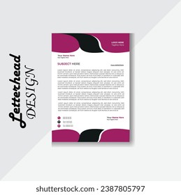 Professional corporate latter head design for your business, Modern Simple Latter head Template Design