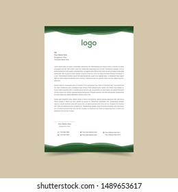 Professional corporate letterhead design template