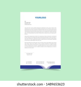 Professional corporate letterhead design template