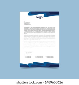 Professional corporate letterhead design template