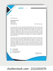 Professional Corporate Letterhead Design Template