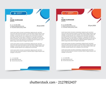 Professional Corporate Letterhead Design Template