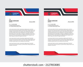 Professional Corporate Letterhead Design Template