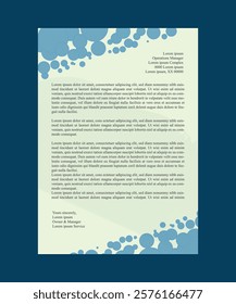 Professional Corporate Letterhead Design Template – Modern and Clean Business Stationery Layout