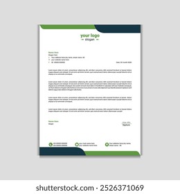 Professional corporate letterhead design for your business, Modern Simple Latter head Template Design