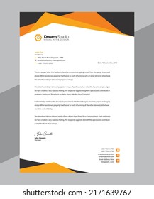 Professional, Corporate Letterhead Pad Design