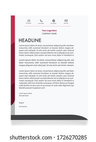 Professional Corporate Letterhead Template Design