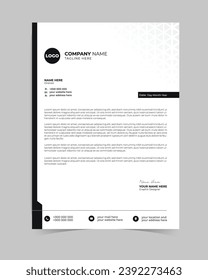 Professional corporate letterhead template design