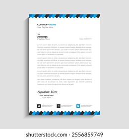 Professional Corporate Letterhead Template design