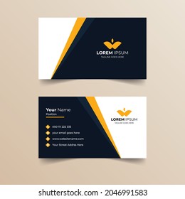 Professional Corporate  Minimal Business Card Or Visiting Card Design Vector Template